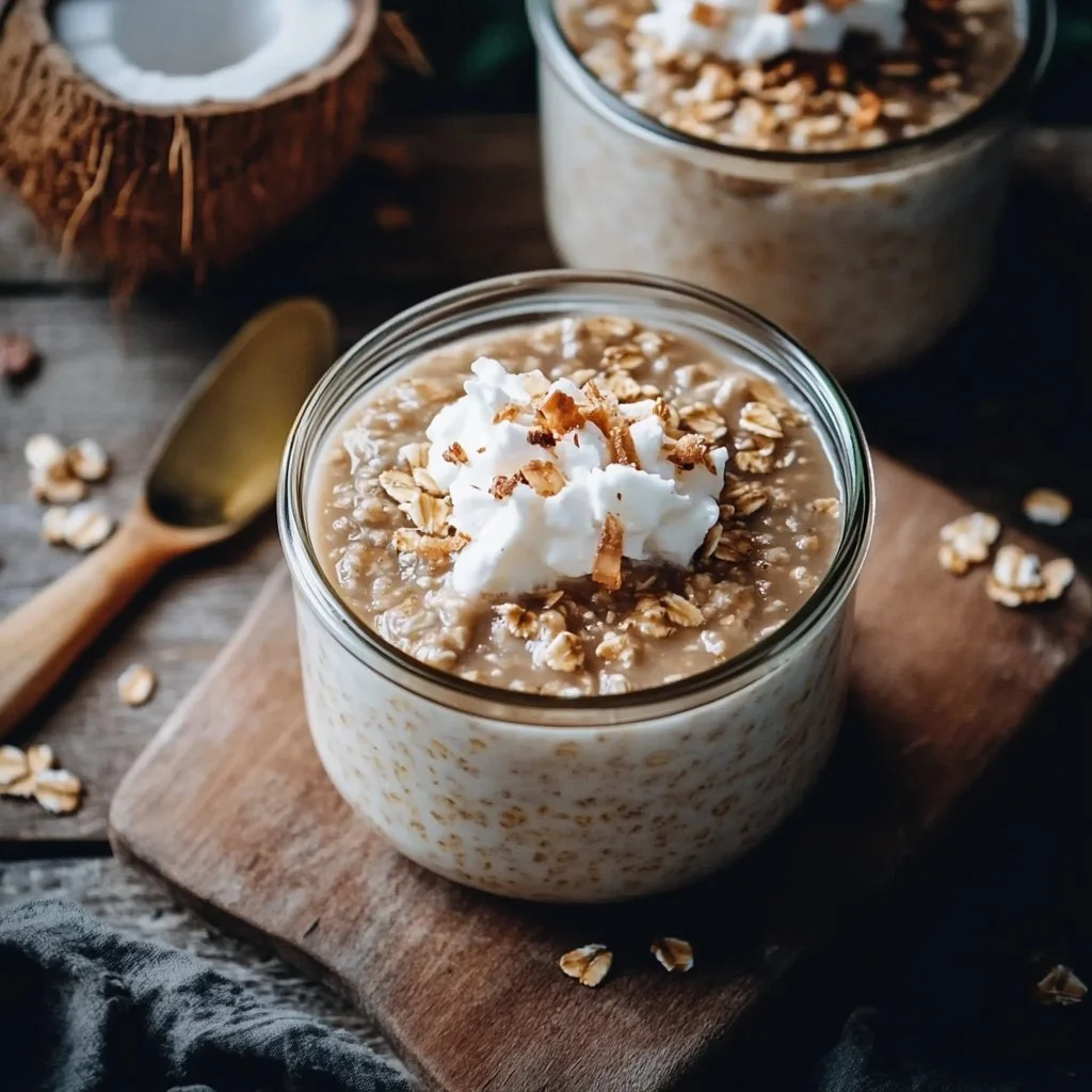 Coconut Cream Pie Overnight Oats