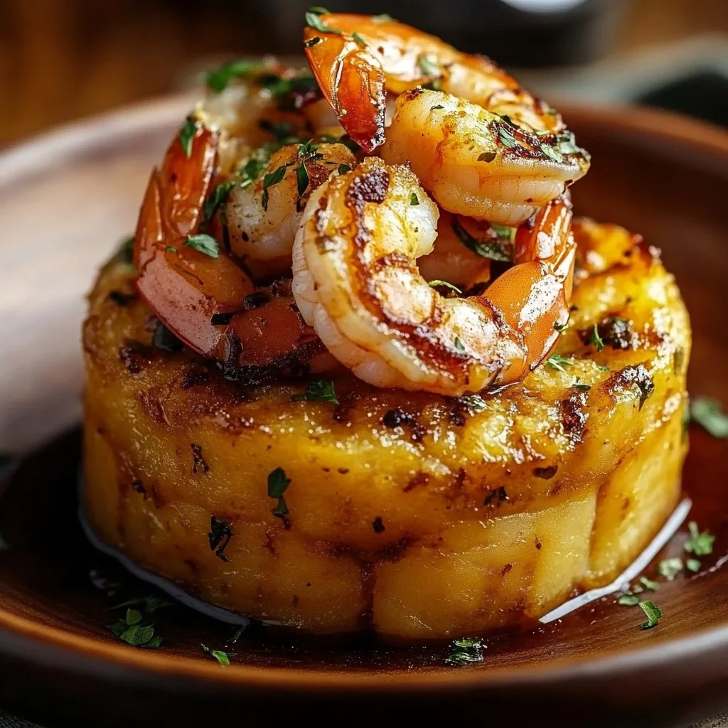 Garlic Shrimp Mofongo