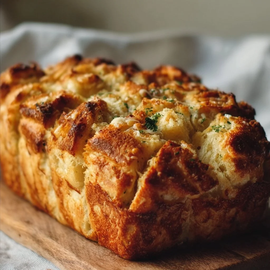 Garlic Sourdough Pull Apart Bread