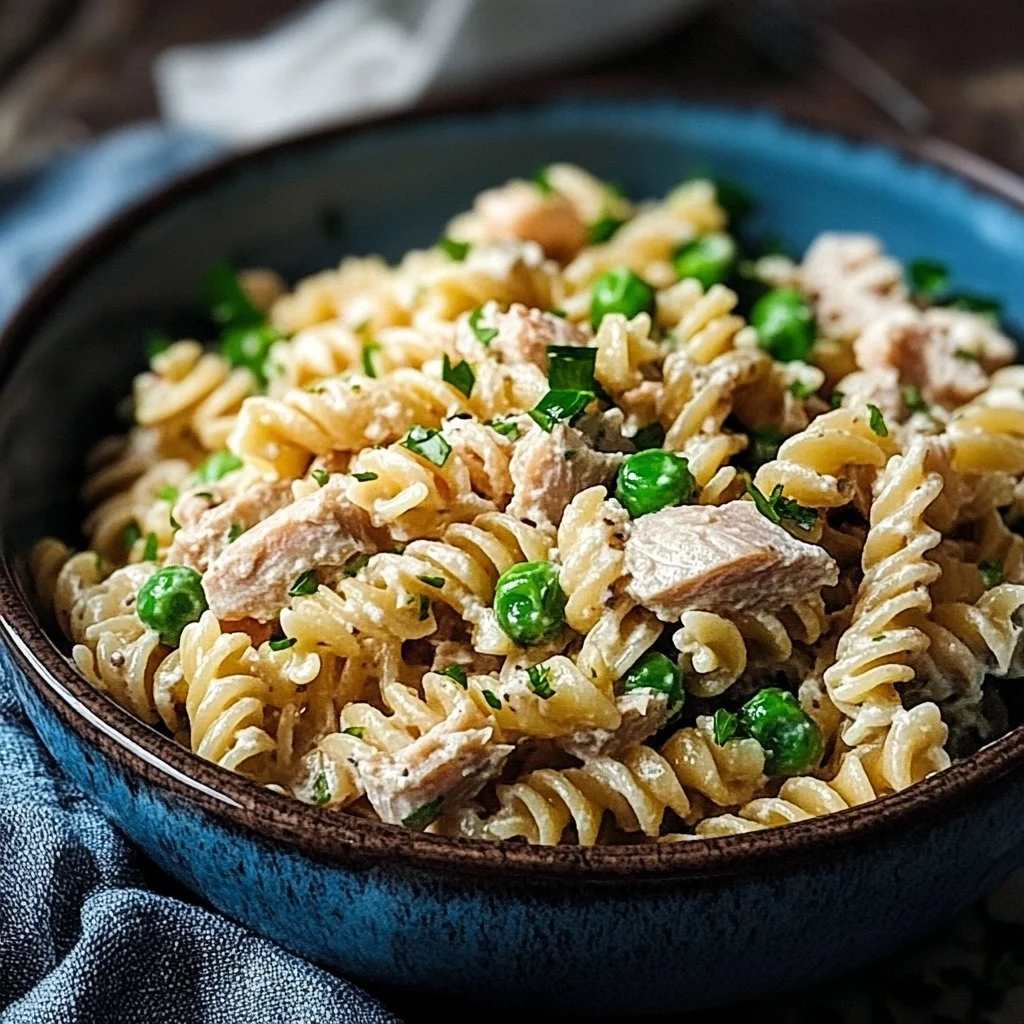 High Protein Tuna Pasta Salad