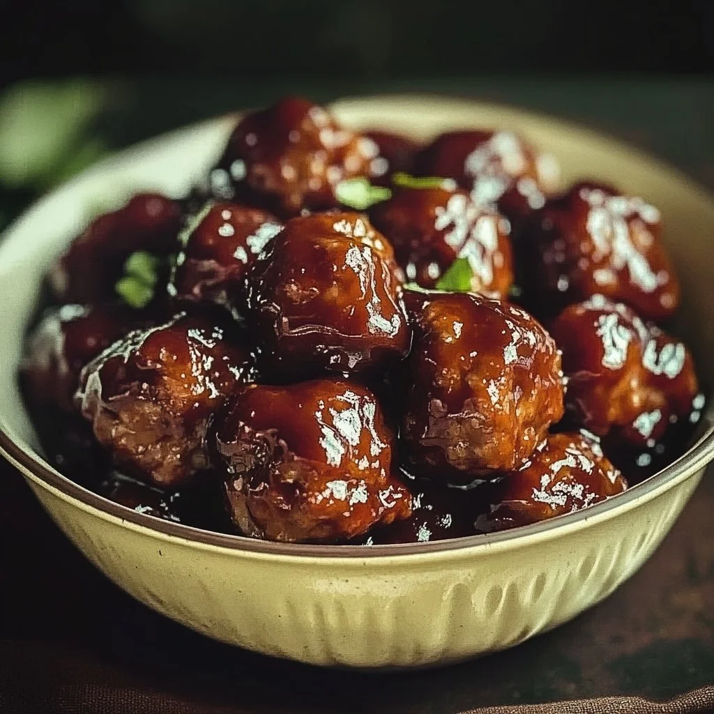 Honey BBQ Crockpot Meatballs