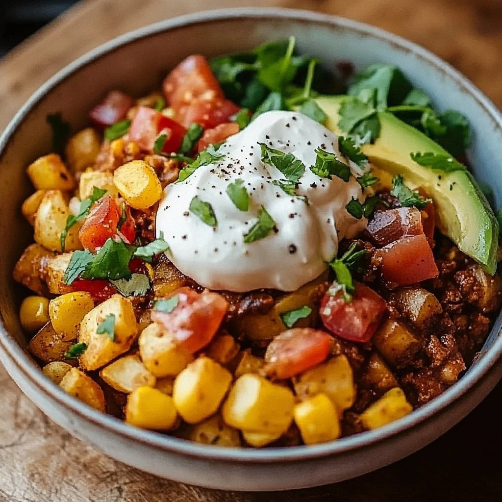 Loaded Potato Taco Bowl