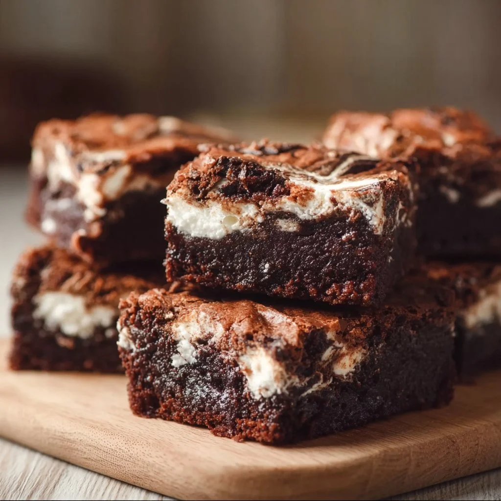 Marshmallow Swirled Brownies