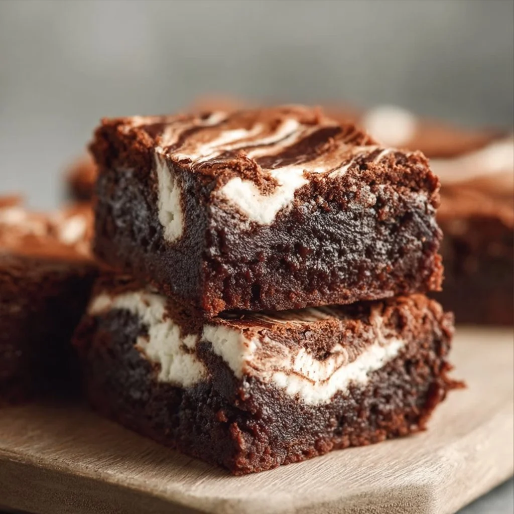 Marshmallow Swirled Brownies