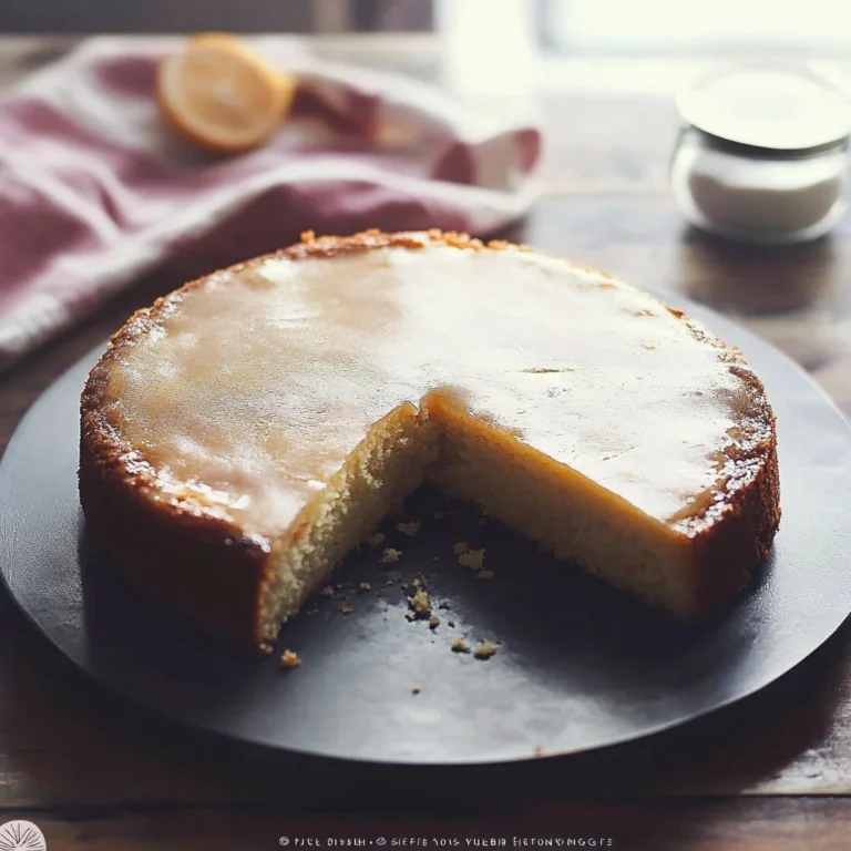 Delicious slice of old-fashioned buttermilk cake on a plate