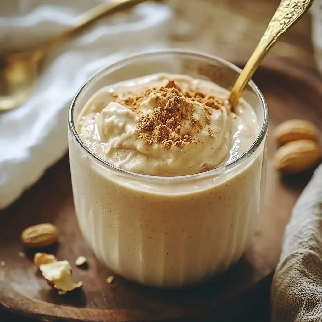 Peanut Butter Powder and Greek Yogurt Smoothie