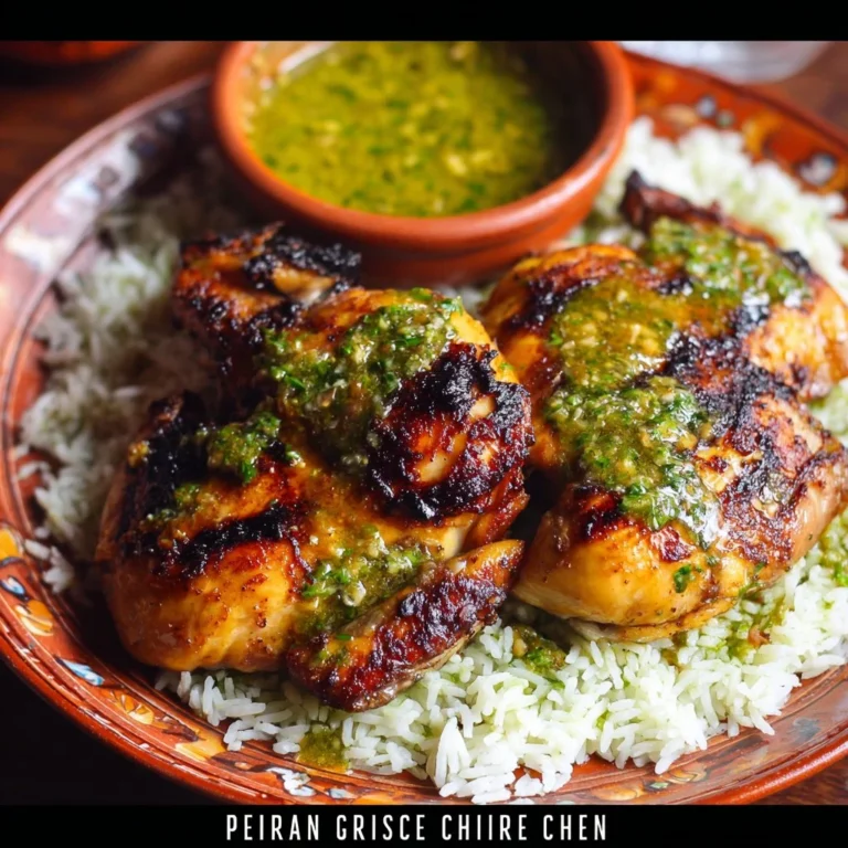 Deliciously grilled Peruvian Chicken served with salsa and sides