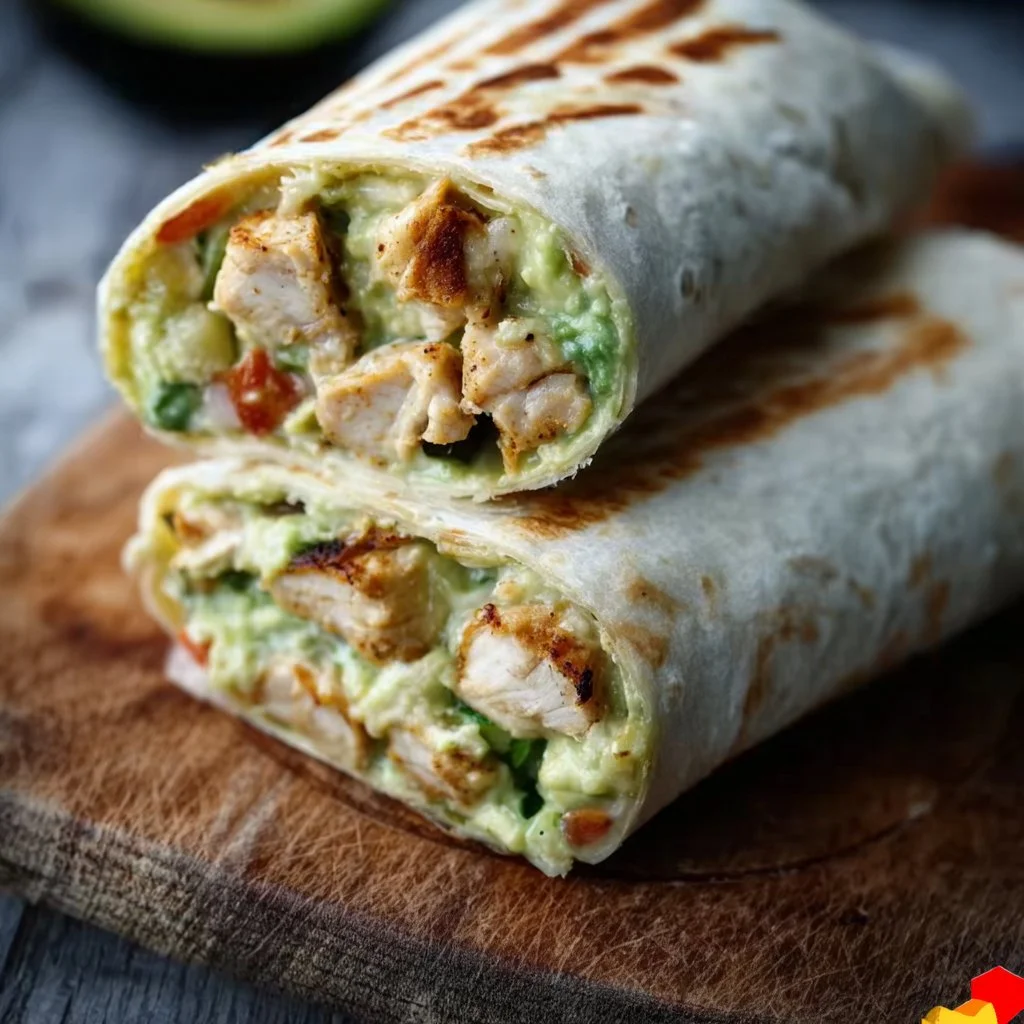 Avocado Chicken Wrap