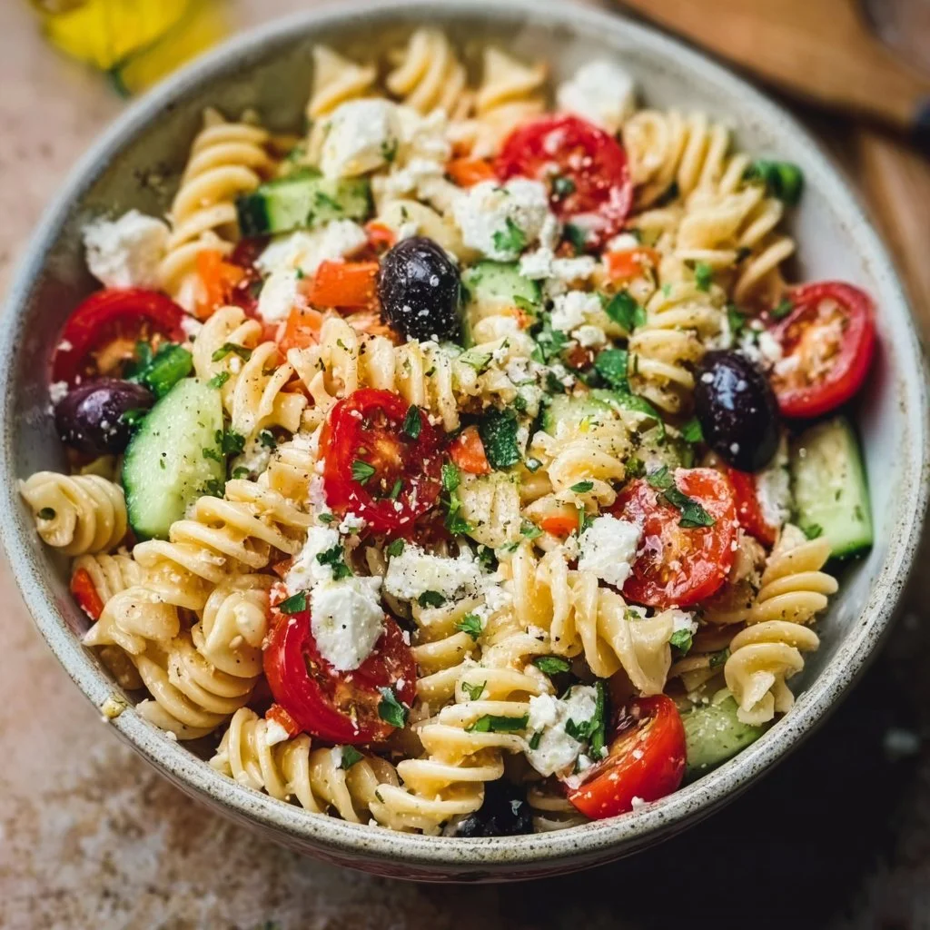 Easy Greek Pasta Salad