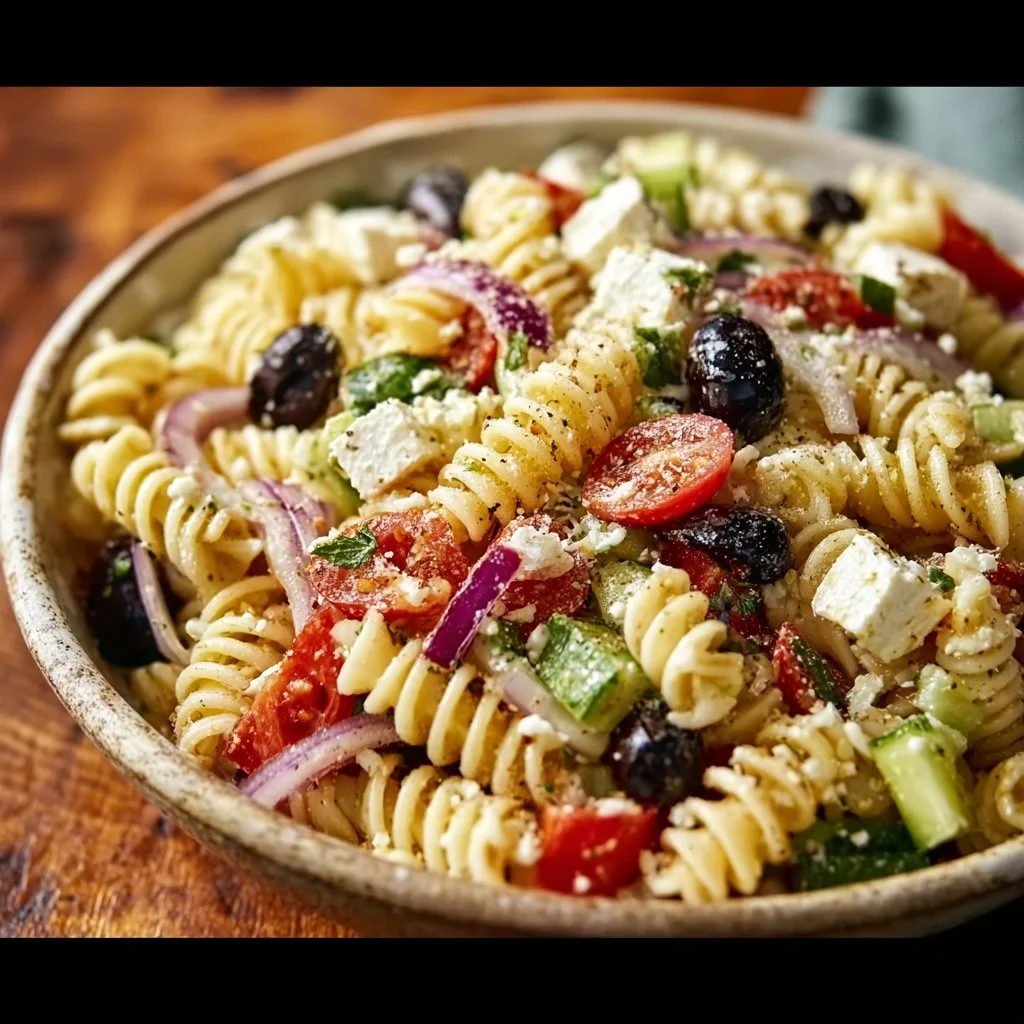 Easy Greek Pasta Salad