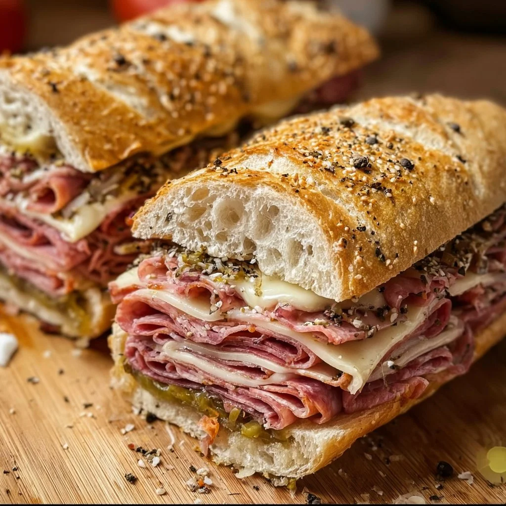 Giant Muffaletta Italian Sandwich