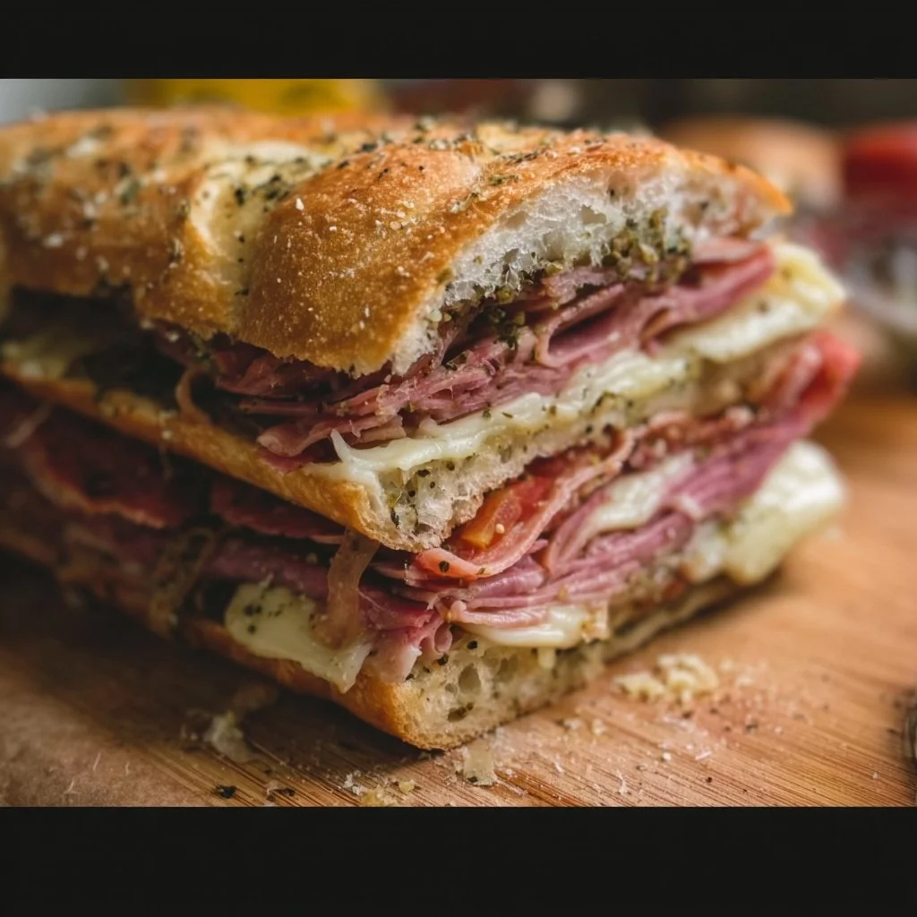 Giant Muffaletta Italian Sandwich