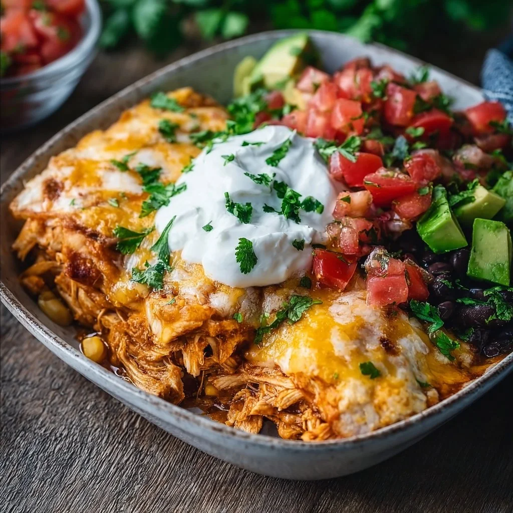 High-Protein Chicken Enchilada Bowls
