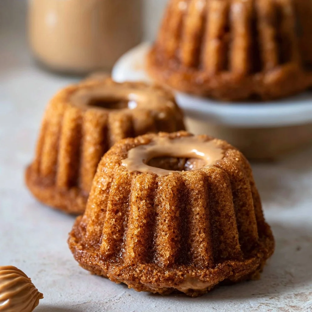 Mini Peanut Butter Bundt Cakes for Dogs 6 Mini Peanut Butter Bundt Cakes for Dogs