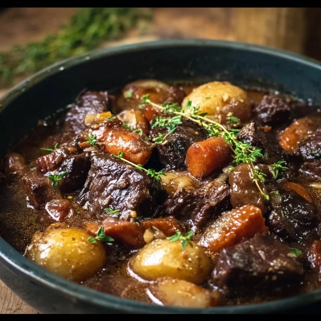 Slow Cooker Beef Bourguignon 6 Slow Cooker Beef Bourguignon